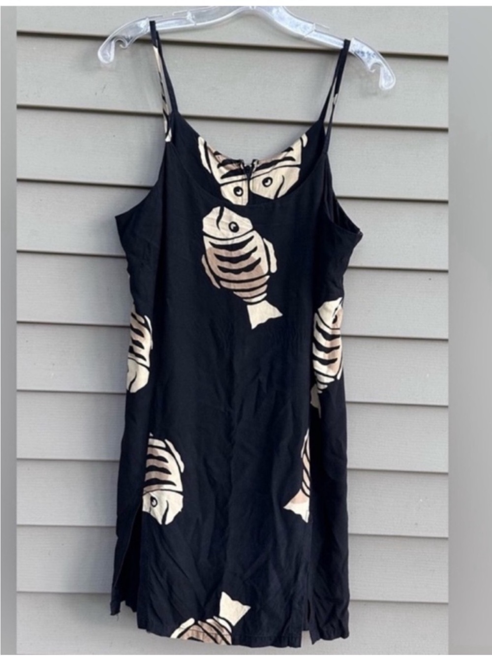 fish print romper Bali Batiks Resortwear rayon women’s large